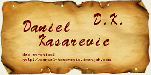 Daniel Kašarević vizit kartica